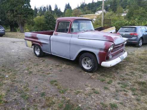 1959 Chevy Apache Fleet Side - cars & trucks - by owner - vehicle... for sale in Columbia City, OR