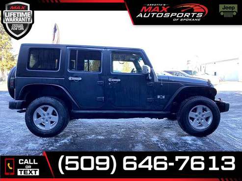 $270/mo - 2008 Jeep Wrangler Unlimited HARDTOP 4X4 LOCAL TRADE -... for sale in Spokane, ID