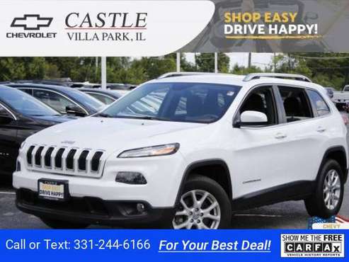 2014 Jeep Cherokee Latitude hatchback Bright White Clearcoat for sale in Villa Park, IL