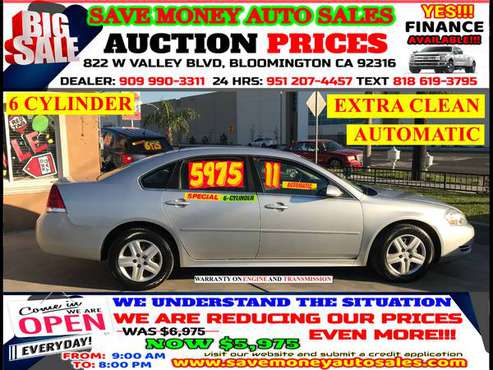 2011 CHEVROLET IMPALA>6 CYLDS>AUTOMATIC>CALL909 990331 24HR - cars &... for sale in BLOOMINGTON, CA