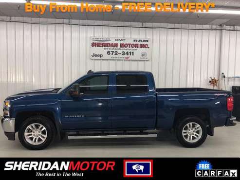2017 Chevrolet Chevy Silverado LT Blue - SM78220T WE DELIVER TO MT for sale in Sheridan, MT