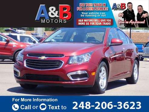 2016 Chevy Chevrolet Cruze Limited 1LT Auto sedan Red for sale in Waterford Township, MI