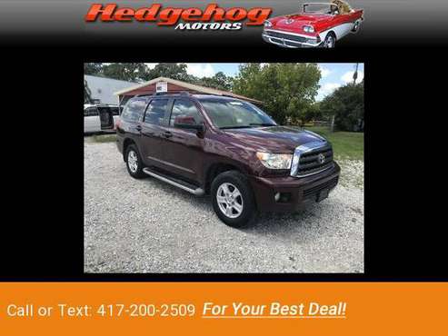 2008 Toyota Sequoia SR5 5.7L 2WD suv Maroon - cars & trucks - by... for sale in Springdale, MO