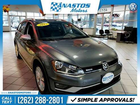 2017 Volkswagen Golf Alltrack FOR ONLY 266/mo! - - by for sale in Kenosha, WI