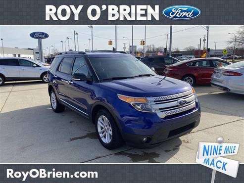2015 Ford Explorer SUV XLT - Ford Deep Impact Blue Metallic - cars &... for sale in St Clair Shrs, MI