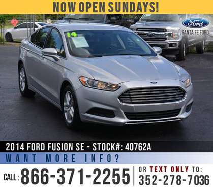 *** 2014 Ford Fusion SE *** Cruise Control - Ecoboost - Bluetooth -... for sale in Alachua, GA
