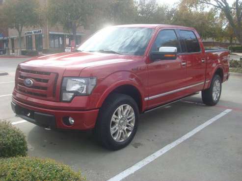 2010 FORD F150 CREW CAB. 4X4 PLATINUM 80K MILES - cars & trucks - by... for sale in Richardson, OK