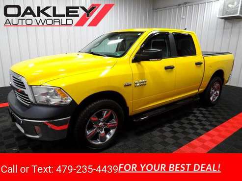 2016 RAM 1500 4WD Crew Cab 140.5" Big Horn pickup Yellow - cars &... for sale in Branson West, AR