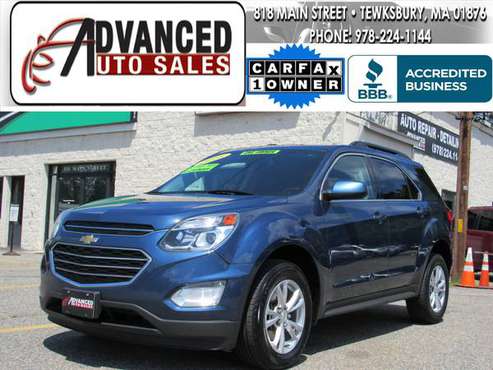 One Owner 2016*Chevrolet* *Equinox* *Chevy*LT($1450Down-$306Month for sale in Tewksbury, MA