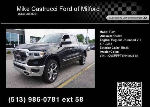 2019 Ram 1500 Limited - cars & trucks - by dealer - vehicle... for sale in Milford, OH