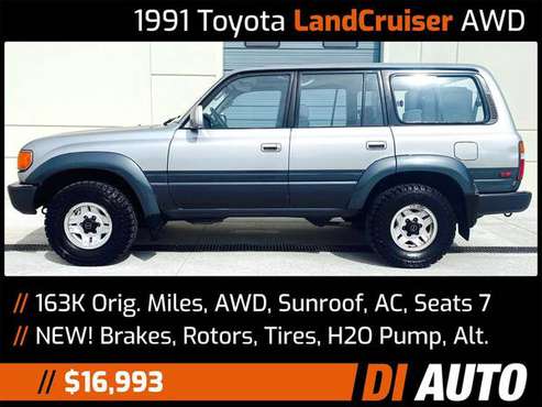 1991 TOYOTA Land Cruiser - Full-Time AWD, Sunroof, Seats 7, 4x4 for sale in Lafayette, CO