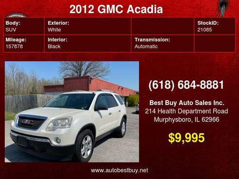 2012 GMC Acadia SLE 4dr SUV Call for Steve or Dean for sale in Murphysboro, IL