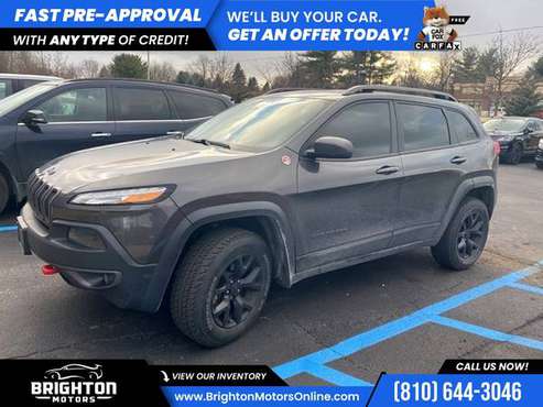 2016 Jeep Cherokee Trailhawk 4WD! FOR ONLY $252/mo! - cars & trucks... for sale in Brighton, MI