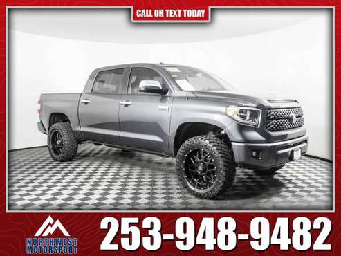 Lifted 2018 Toyota Tundra Platinum 4x4 - - by dealer for sale in PUYALLUP, WA