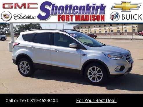 2017 Ford Escape SE suv Silver - cars & trucks - by dealer - vehicle... for sale in Fort Madison, IA