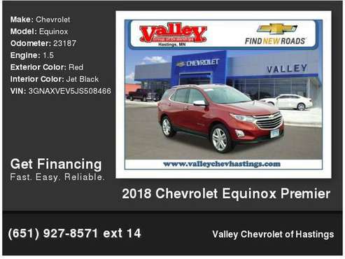 2018 Chevrolet Chevy Equinox Premier - - by dealer for sale in Hastings, MN