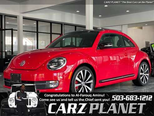 2013 Volkswagen Beetle-Classic Turbo PZEV 36K MI NAV RED/BLACK SEATS for sale in Portland, OR