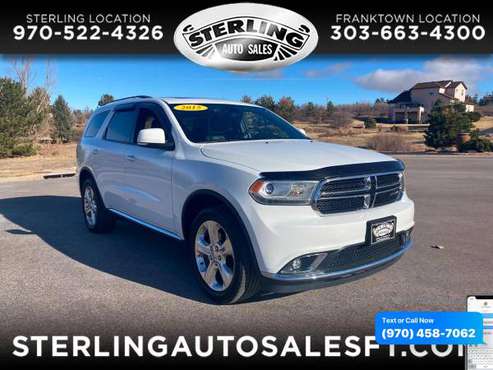 2015 Dodge Durango AWD 4dr Limited - CALL/TEXT TODAY! - cars &... for sale in Sterling, CO