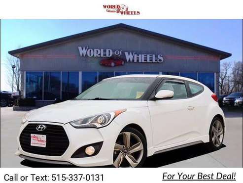 2014 Hyundai Veloster Turbo coupe White - - by dealer for sale in Ankeny, IA