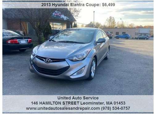 2013 Hyundai Elantra GS 2dr Coupe 6A HAS ONLY 121k MILES - cars &... for sale in leominster, MA