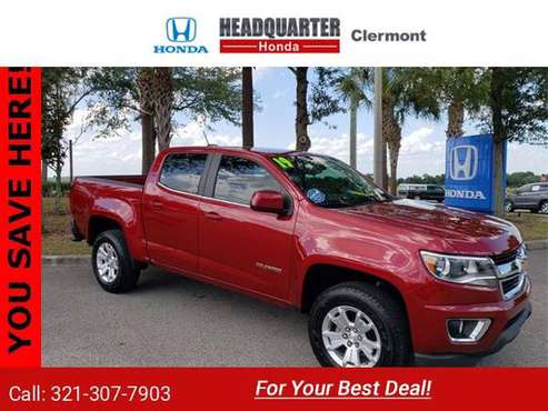 2019 Chevy Chevrolet Colorado LT pickup Cajun Red Tintcoat - cars & for sale in Clermont, FL