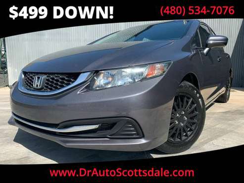 2014 *Honda* *Civic Sedan* *4dr CVT LX* Charcoal - cars & trucks -... for sale in Scottsdale, AZ