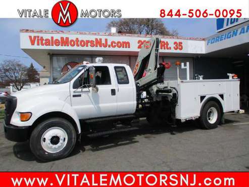 2007 Ford Super Duty F-750 Straight Frame KNUCKLE BOOM, CRANE TRUCK for sale in South Amboy, NY