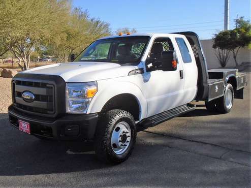 2015 FORD F350 XL EXTENDED CAB 4X4 FLAT BED WORK TRUCK LOW MILES 57K... for sale in Phoenix, AZ