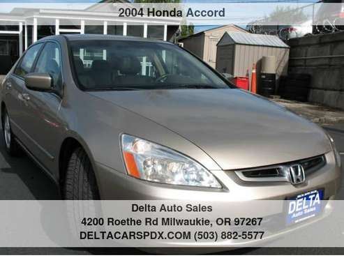 2004 Honda Accord EX-L 1 Owner Leather Service Record via CARFAX -... for sale in Milwaukie, OR