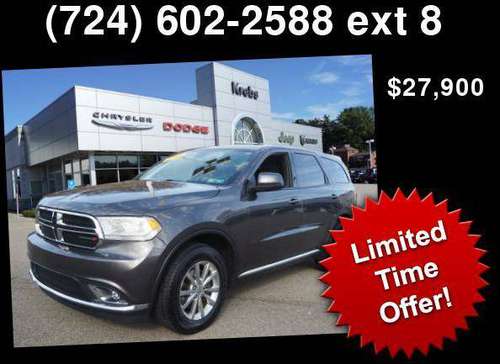 2018 Dodge Durango SXT - cars & trucks - by dealer - vehicle... for sale in Gibsonia, PA