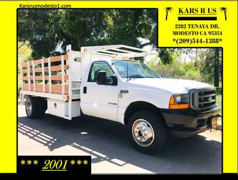 2001 Ford F550 Super Duty * 4X4 * DIESEL * FLAT BED * DUALLY ! for sale in Modesto, NV