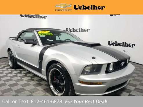 2007 Ford Mustang Convertible Satin Silver Clearcoat Metallic for sale in Jasper, IN