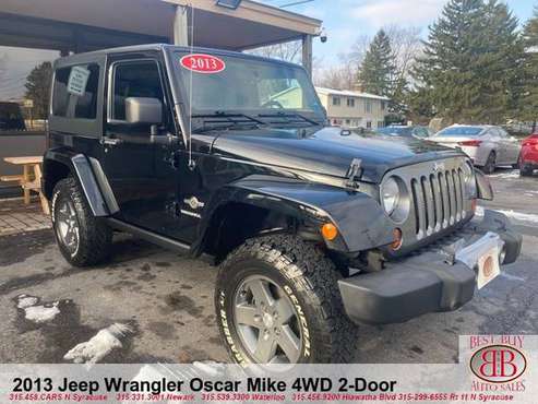 2013 JEEP WRANGLER OSCAR MIKE 4WD 2DOOR! LEATHER! TOW! CLEAN!!!!! -... for sale in N SYRACUSE, NY