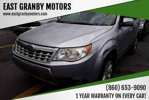 2012 Subaru Forester 2.5X Limited AWD 4dr Wagon - 1 YEAR WARRANTY!!!... for sale in East Granby, MA