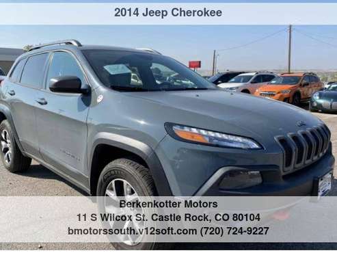 2014 Jeep Cherokee Trailhawk with - cars & trucks - by dealer -... for sale in Castle Rock, CO