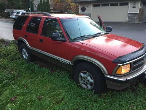 97 Chevy S10 Blazer LS 4.5 4WD 1 owner records - cars & trucks - by... for sale in West Linn, OR