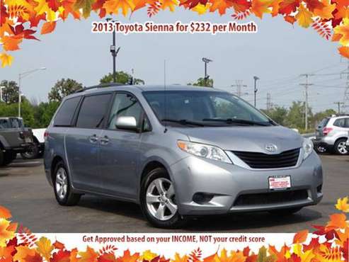 Get a 2013 Toyota Sienna for $232/mo BAD CREDIT NO PROBLEM - cars &... for sale in Chicago, IL