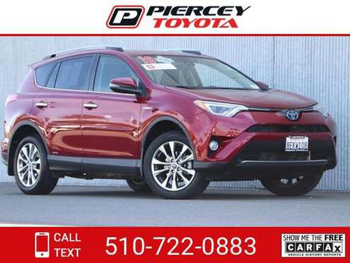 2018 Toyota RAV4 Hybrid Limited suv Red - - by dealer for sale in Milpitas, CA