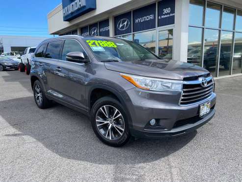 (((2016 TOYOTA HIGHLANDER XLE))) 🦃🦃LEATHER SEATING! FULL SIZE SUV! 🦃... for sale in Kahului, HI