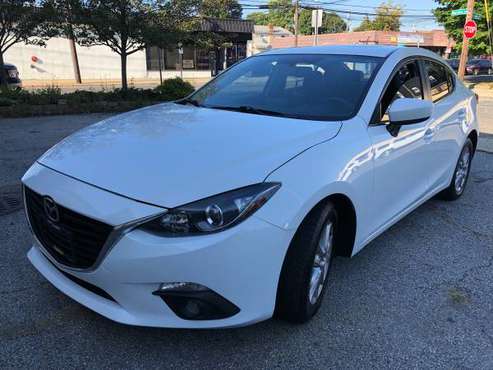 2016 Mazda 3 Grand Touring wht/blk 40k miles Clean title cash deal for sale in Baldwin, NY