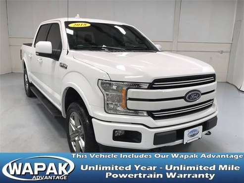 2018 FORD F-150 LARIAT with - cars & trucks - by dealer - vehicle... for sale in Wapakoneta, OH