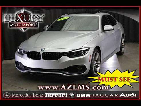 15630 - 2018 BMW 4-Series 430i Gran Coupe Clean CARFAX w/BU and for sale in Phoenix, AZ