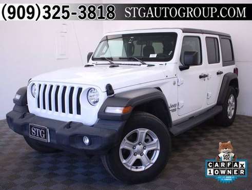 2019 Jeep Wrangler 4x4 4WD Unlimited Sport SUV - cars & trucks - by... for sale in Montclair, CA
