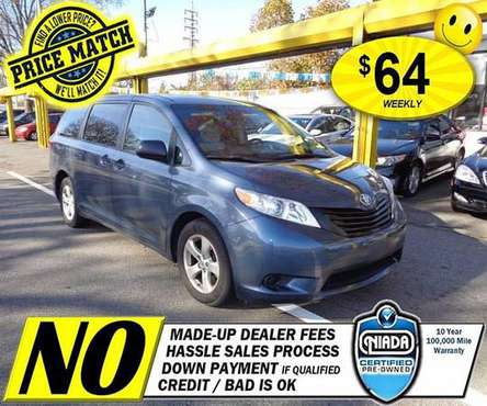 2017 Toyota Sienna 4d Wagon L OWN IT FOR $64 WEEK - cars & trucks -... for sale in Elmont, NY