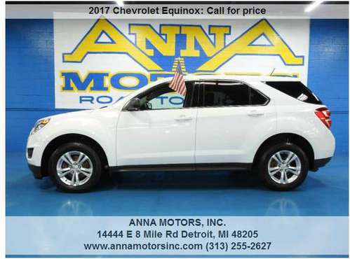 ⚡2017 CHEVROLET EQUINOX LS, $00*DN AVAILABLE THIS WEEK-STOP BY OR CALL for sale in Detroit, MI