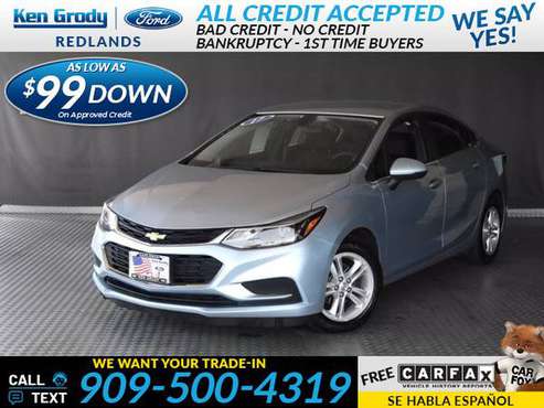2017 Chevrolet Chevy Cruze LT - cars & trucks - by dealer - vehicle... for sale in Redlands, CA
