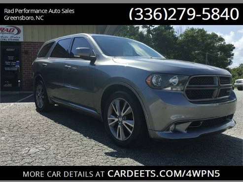 2013 DODGE DURANGO R/T - cars & trucks - by dealer - vehicle... for sale in Greensboro, NC