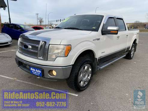 2011 Ford F150 F-150 Lariat Crew cab 4x4 365hp EcoBoost V6 FINANCING... for sale in Burnsville, MN