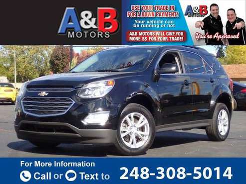 2017 Chevy Chevrolet Equinox LT suv Black - cars & trucks - by... for sale in Waterford Township, MI