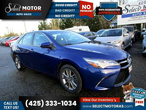 2016 Toyota Camry SESedan FOR ONLY 274/mo! - - by for sale in Lynnwood, WA